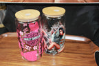 Pack Duo Verres Harley-Davidson – Design Rose + Illustration Femme | 2x 16oz avec couvercle & paille - Beauty Nini